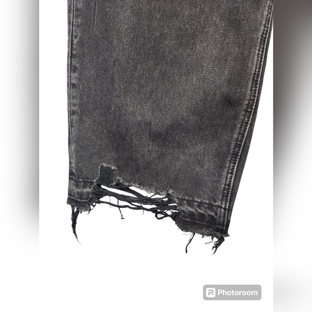 FLYING MONKEY VERVET BLACK SUN WIDE LEG DENIM- BLACK Sz. 29 - Picture 9 of 9